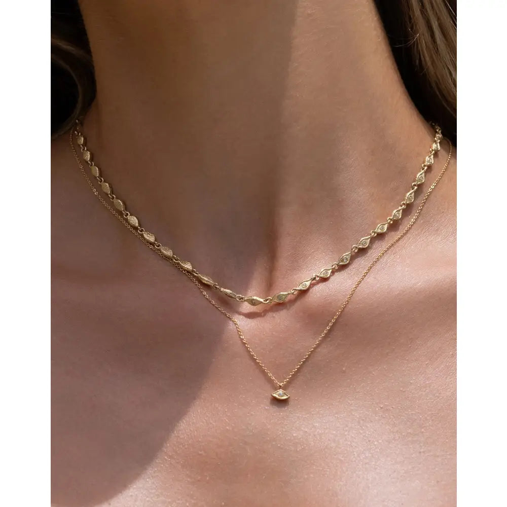 Mini Elysian Gold Charm Necklace - Necklaces