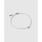 Mini Initial Bracelet - Silver / B - Bracelets