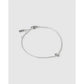 Mini Initial Bracelet - Silver / C - Bracelets