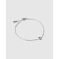 Mini Initial Bracelet - Silver / D - Bracelets