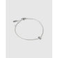 Mini Initial Bracelet - Silver / E - Bracelets