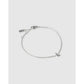 Mini Initial Bracelet - Silver / L - Bracelets
