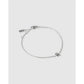 Mini Initial Bracelet - Silver / R - Bracelets