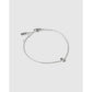 Mini Initial Bracelet - Silver / S - Bracelets