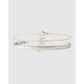 Mini Initial Bracelet Stack - E / Silver - Bracelets