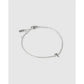 Mini Initial Bracelet - Silver / T - Bracelets