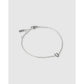 Mini Initial Bracelet - Silver / U - Bracelets