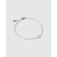 Mini Initial Bracelet - Silver / W - Bracelets