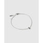 Mini Initial Bracelet - Silver / X - Bracelets