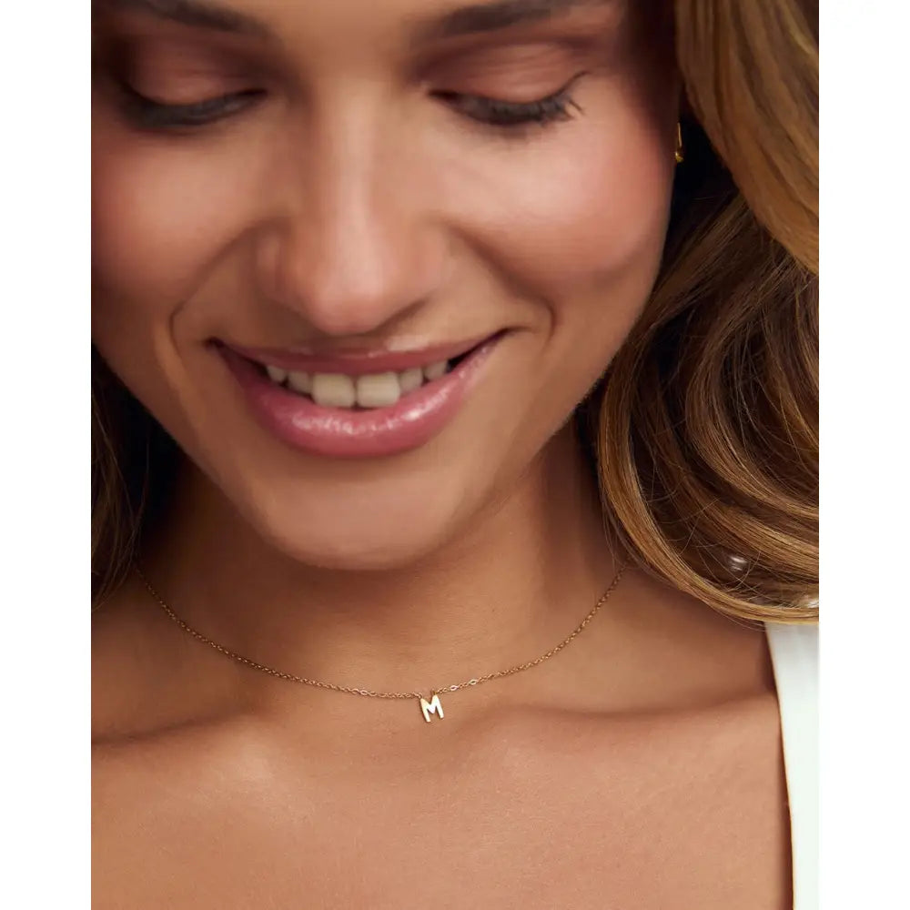 Mini Initial Necklace - Necklaces