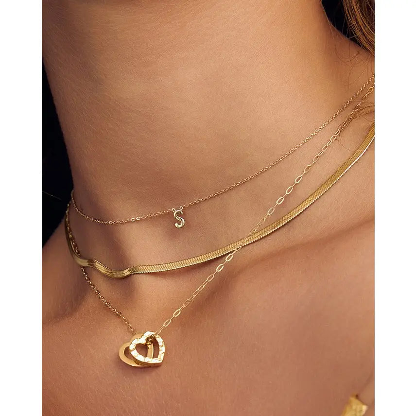 Mini Initial Necklace - Necklaces