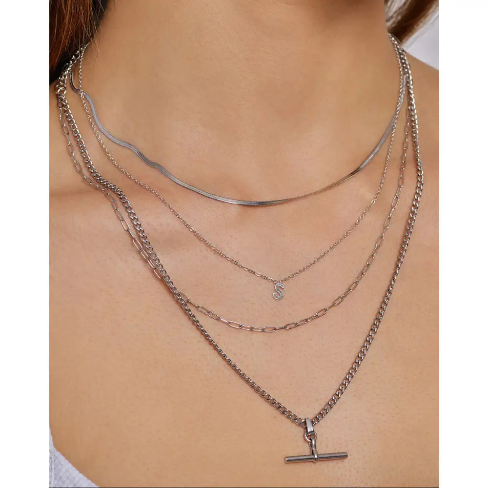 Mini Initial Necklace - Necklaces