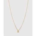 Mini Initial Necklace - A / Gold - Necklaces