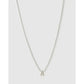 Mini Initial Necklace - A / Silver - Necklaces