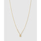 Mini Initial Necklace - B / Gold - Necklaces