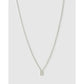 Mini Initial Necklace - B / Silver - Necklaces