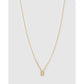 Mini Initial Necklace - D / Gold - Necklaces