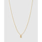 Mini Initial Necklace - E / Gold - Necklaces