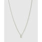 Mini Initial Necklace - E / Silver - Necklaces