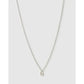 Mini Initial Necklace - G / Silver - Necklaces