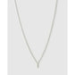 Mini Initial Necklace - I / Silver - Necklaces