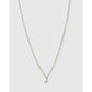 Mini Initial Necklace - J / Silver - Necklaces