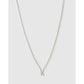 Mini Initial Necklace - K / Silver - Necklaces