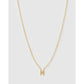 Mini Initial Necklace - M / Gold - Necklaces