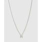 Mini Initial Necklace - M / Silver - Necklaces