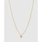 Mini Initial Necklace - N / Gold - Necklaces