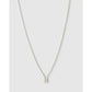 Mini Initial Necklace - N / Silver - Necklaces
