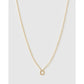 Mini Initial Necklace - O / Gold - Necklaces