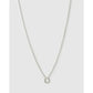 Mini Initial Necklace - O / Silver - Necklaces