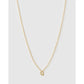 Mini Initial Necklace - Q / Gold - Necklaces