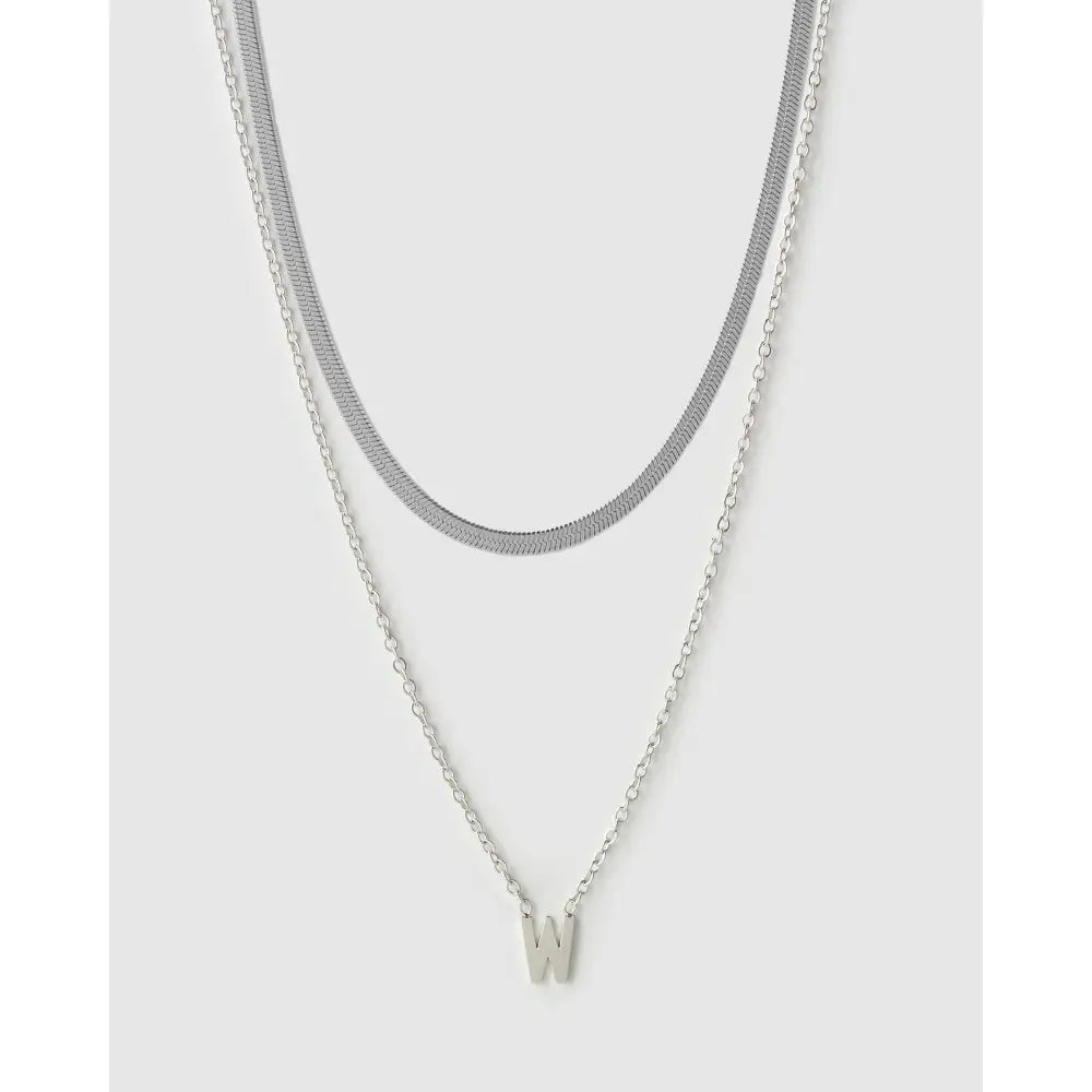 Mini Initial Necklace Stack - Necklaces