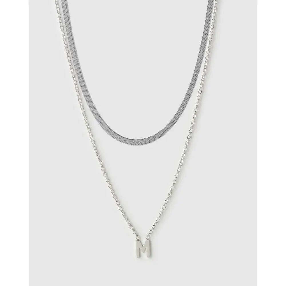 Mini Initial Necklace Stack - Necklaces