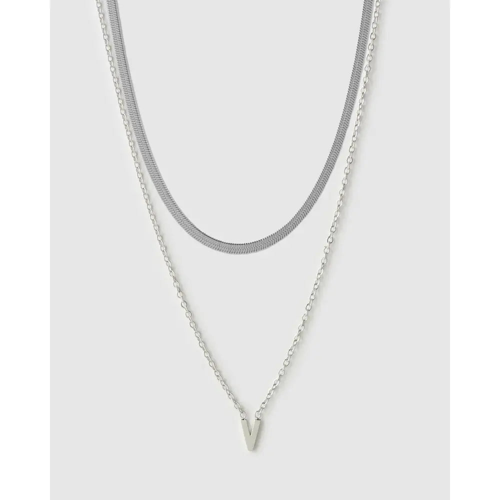 Mini Initial Necklace Stack - Necklaces