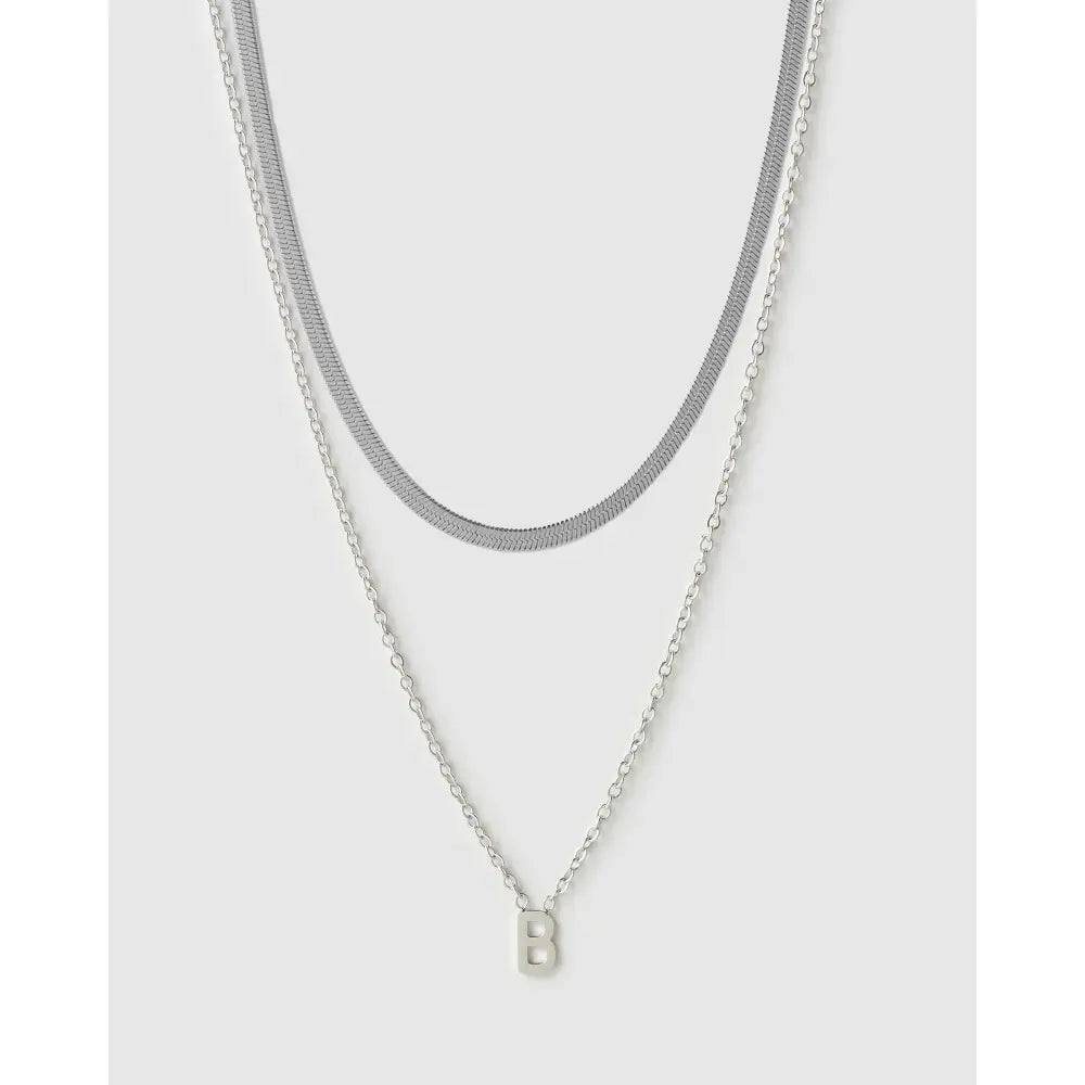 Mini Initial Necklace Stack - Necklaces