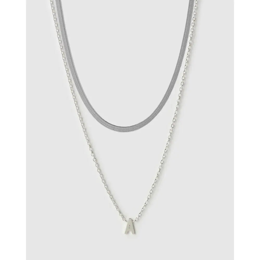 Mini Initial Necklace Stack - Necklaces