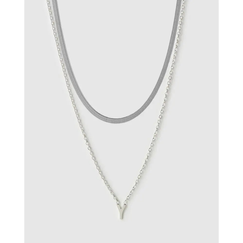 Mini Initial Necklace Stack - Necklaces