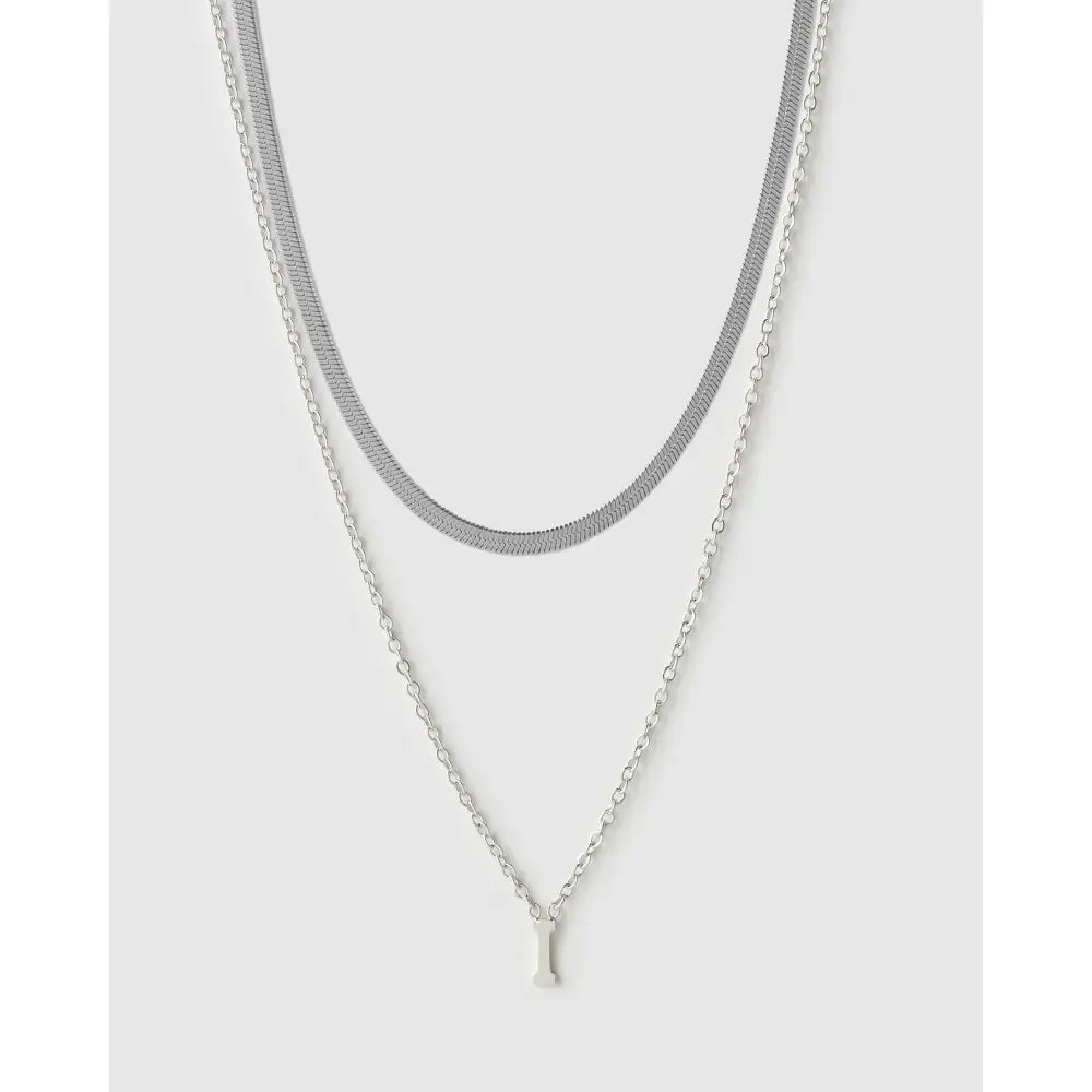 Mini Initial Necklace Stack - Necklaces