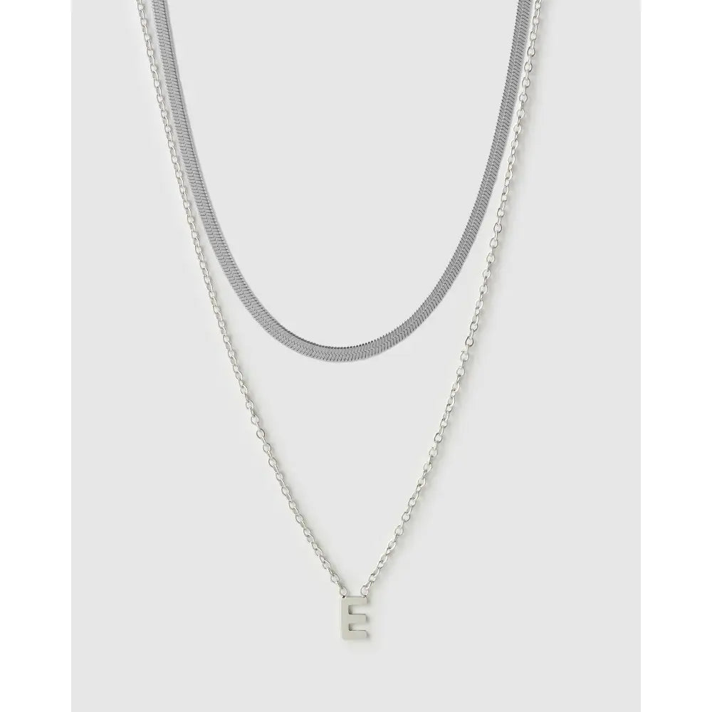 Mini Initial Necklace Stack - Necklaces