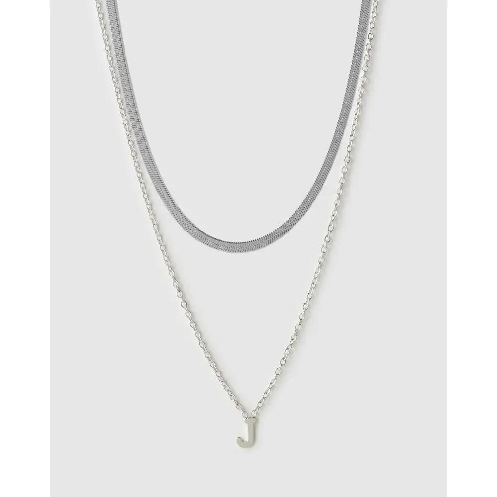Mini Initial Necklace Stack - Necklaces