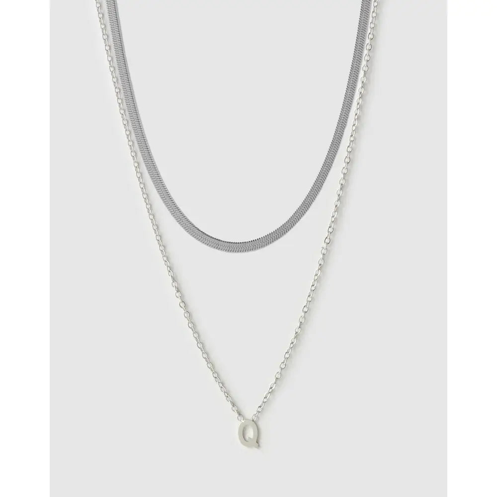Mini Initial Necklace Stack - Necklaces