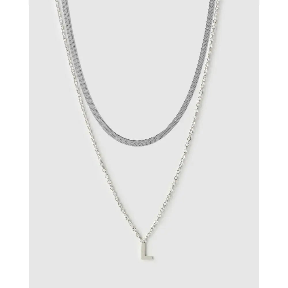 Mini Initial Necklace Stack - Necklaces
