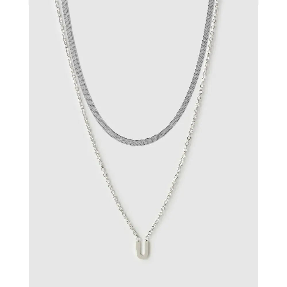 Mini Initial Necklace Stack - Necklaces
