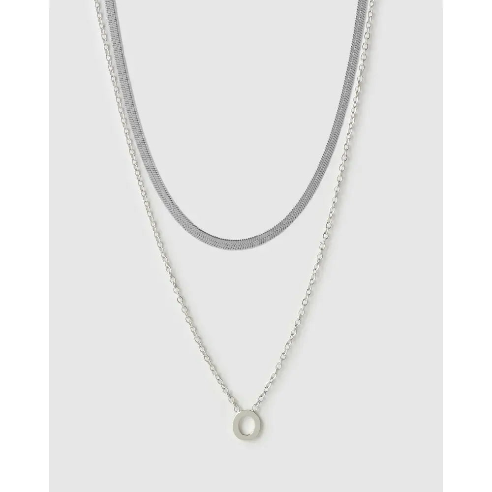 Mini Initial Necklace Stack - Necklaces