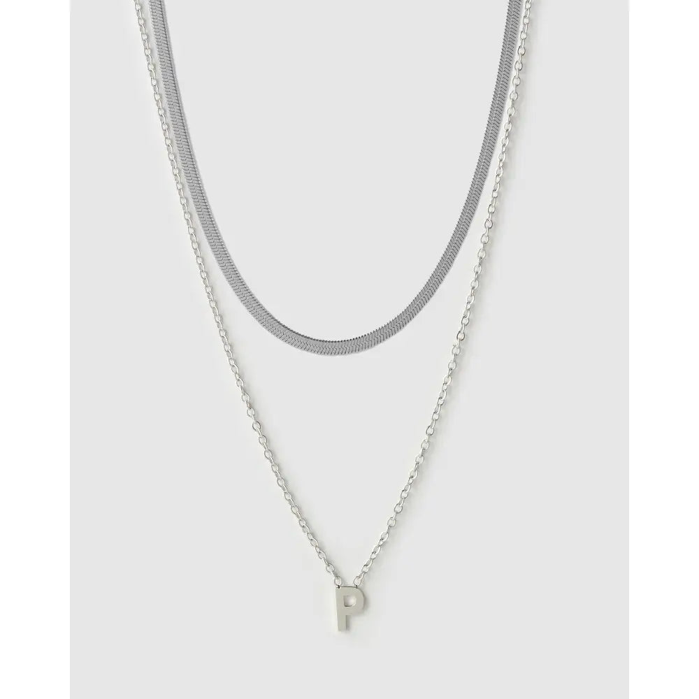 Mini Initial Necklace Stack - Necklaces