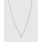 Mini Initial Necklace - T / Silver - Necklaces