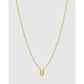 Mini Initial Necklace - U / Gold - Necklaces
